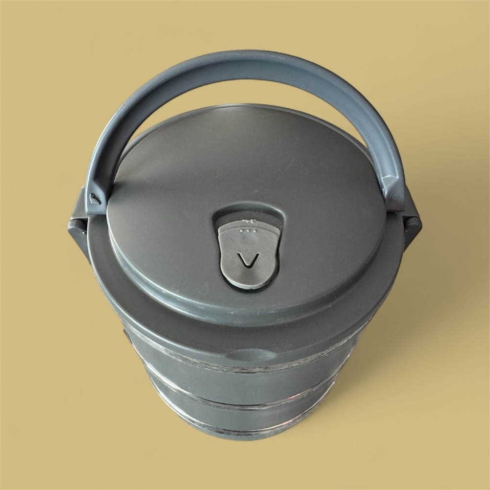 Gray Stainless Steel Food Storage Container - Picture 2 of 3
